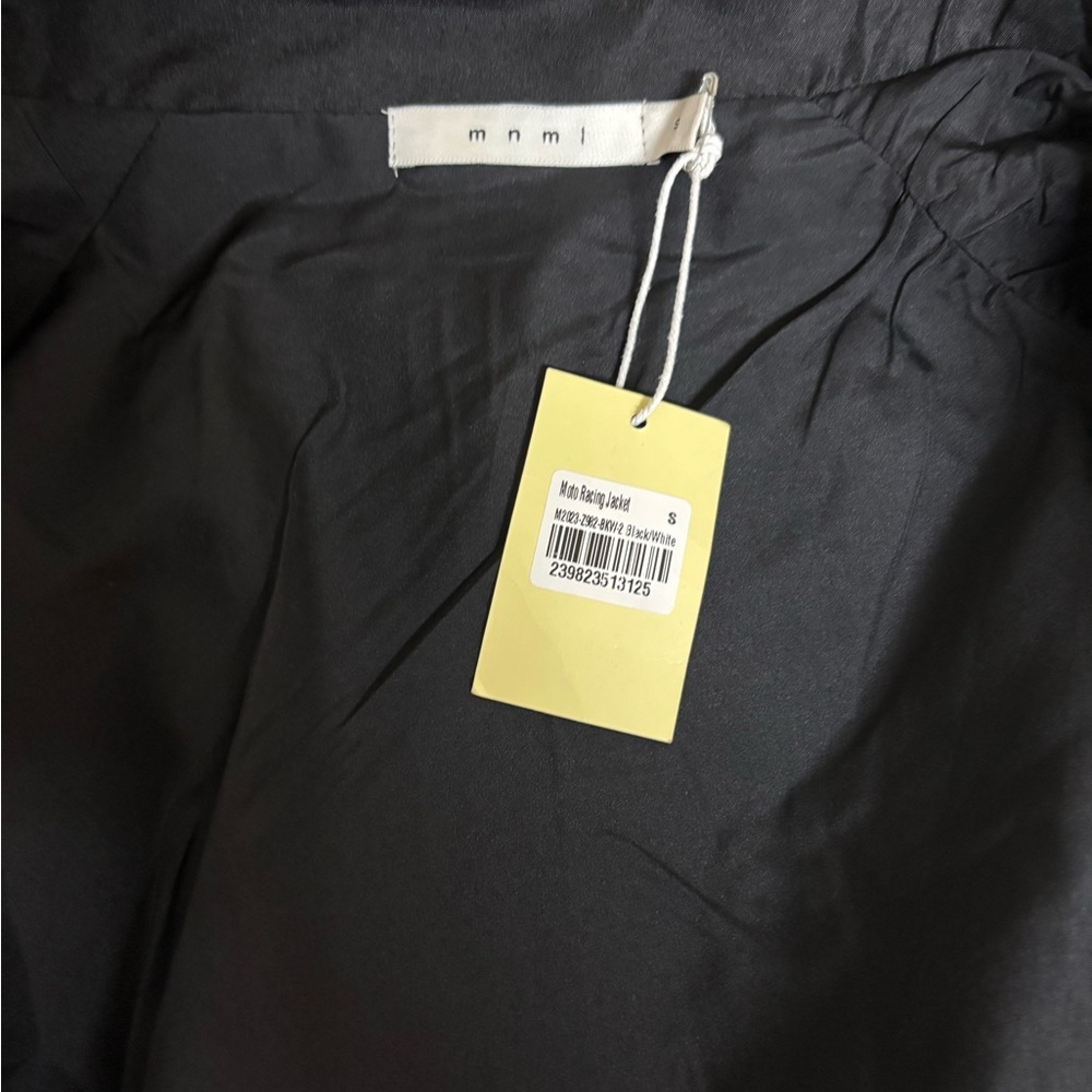 MNML Black, White & Yellow Colorblock Racing Jacket - Picture 3 of 3
